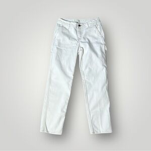 Vans White Carpenter Pants Utility Skater Workwear Size 27